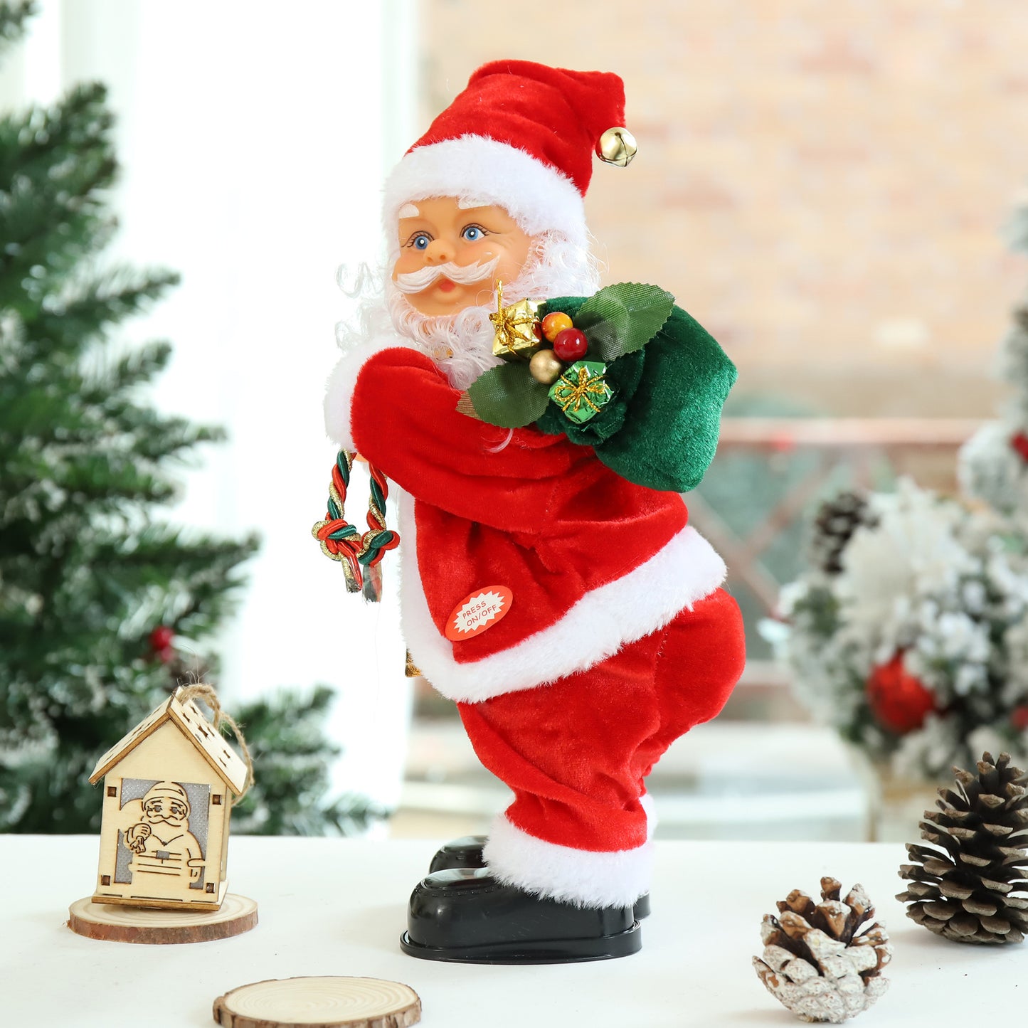 Three Cross-Border Electric Twisted Hip Santa Claus with Music