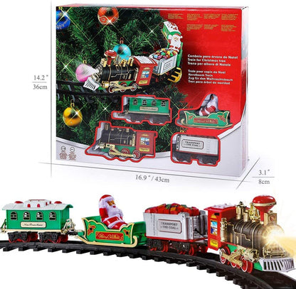 Hanging Christmas Tree Track Train Toy with Sound Effect Lighting